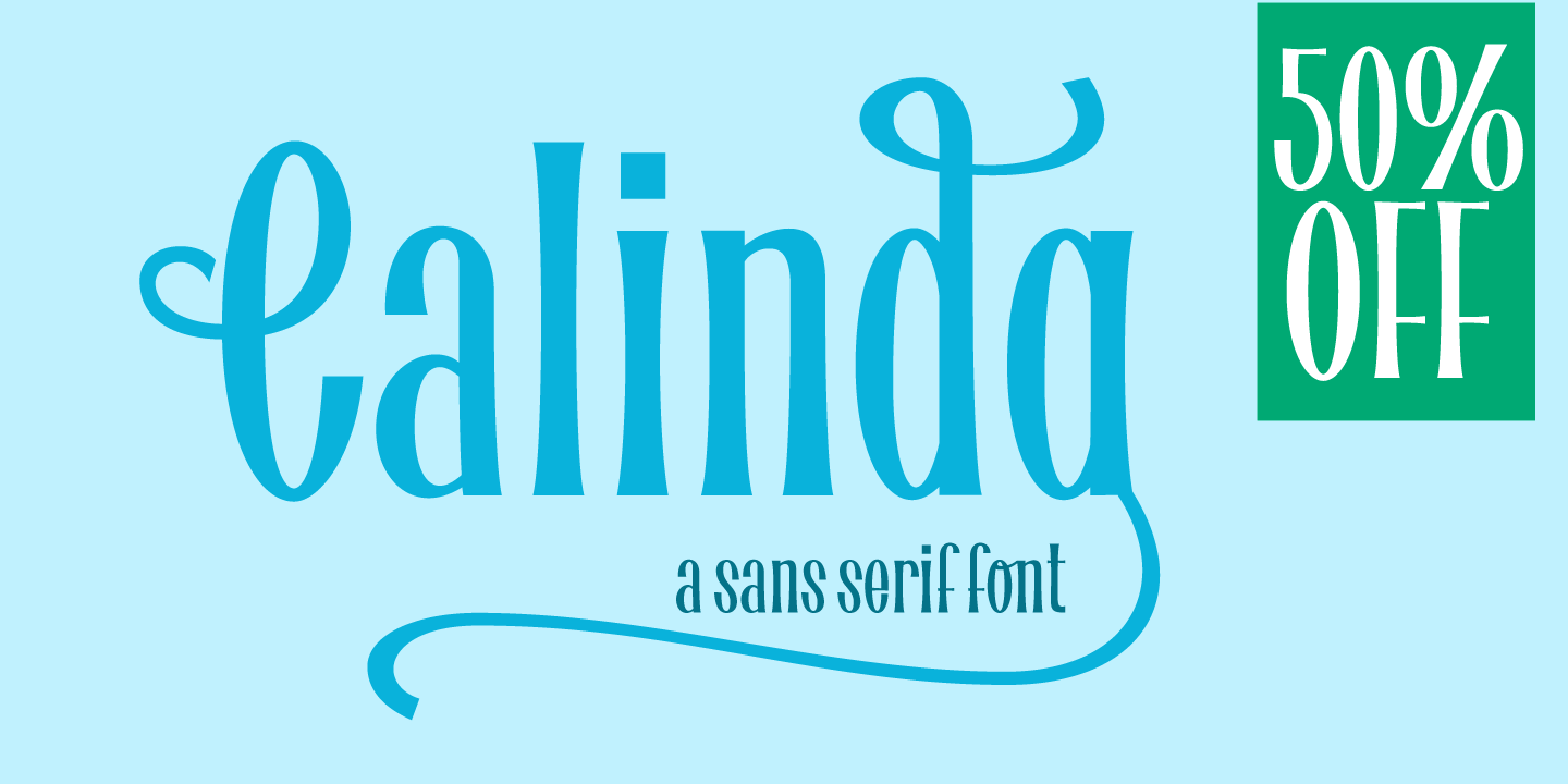 Пример шрифта Calinda Regular
